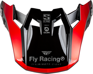 FLY RACING FORMULA S CARBON LEGACY VISOR RED CARBON/BLACK MD/LG