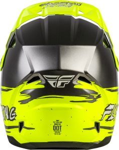 FLY RACING YOUTH KINETIC SURGE HELMET GREY/HI-VIS YL - Image 2