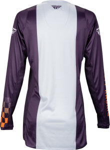 FLY RACING WOMEN'S LITE JERSEY DEEP PURPLE/WHT/NEON CORAL SM - Image 2