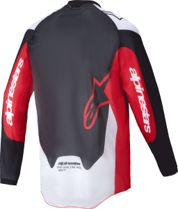 ALPINESTARS PRO-DURA JERSEY BLACK/BRIGHT RED/WHITE SM - Image 2