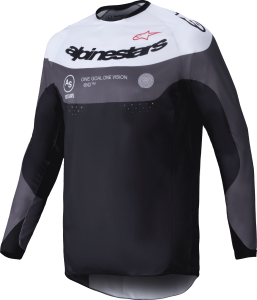 ALPINESTARS PRO-DURA JERSEY BLACK/MAGNET/WHITE LG