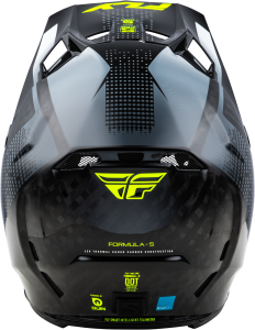 FLY RACING FORMULA S CARBON PROTOCOL HLMT BLACK CARBON/GREY/HI-VIS XS - Image 2