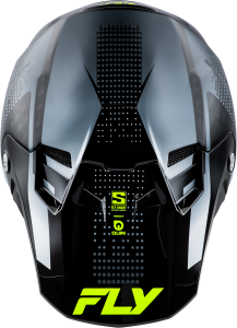 FLY RACING YTH FORMULA S CARBON PROTOCOL HLMT BLK CARBON/GREY/HI-VIS YL - Image 3