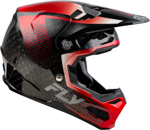 FLY RACING FORMULA S CARBON PROTOCOL HELMET BLACK CARBON/RED LG - Image 4