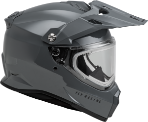 FLY RACING TREKKER CW SOLID HELMET ELEC SHLD GREY SM - Image 4