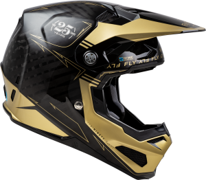 FLY RACING FORMULA S CARBON LEGACY HELMET BLACK/GOLD SM - Image 4