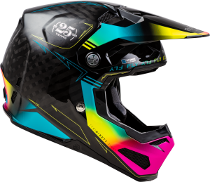 FLY RACING FORMULA S CARBON LEGACY HELMET BLACK/ELECTRIC BLU/FUSCHIA XL - Image 4