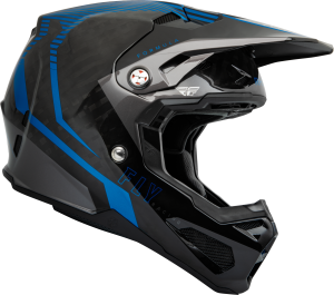 FLY RACING FORMULA CARBON TRACER HELMET BLUE/BLACK XS - Image 4