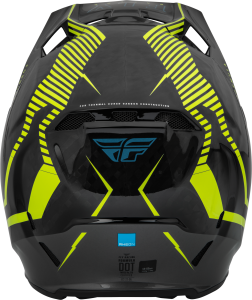 FLY RACING FORMULA CARBON TRACER HELMET HI-VIS/BLACK XS - Image 2
