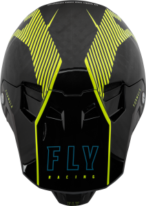 FLY RACING FORMULA CARBON TRACER HELMET HI-VIS/BLACK XS - Image 3