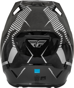 FLY RACING FORMULA CARBON TRACER HELMET SILVER/BLACK XS - Image 2