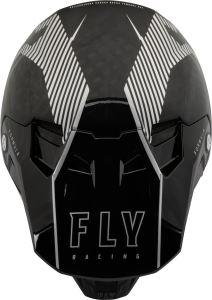 FLY RACING FORMULA CARBON TRACER HELMET SILVER/BLACK XS - Image 3