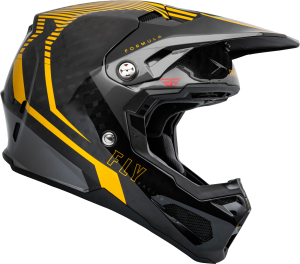FLY RACING FORMULA CARBON TRACER HELMET GOLD/BLACK XS - Image 4