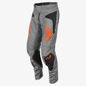 FLY RACING KINETIC SYM PANTS CA/NY GREY/ORANGE/BLACK SZ 28 - Image 4