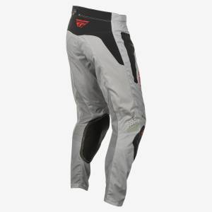 FLY RACING KINETIC SYM PANTS CA/NY LIGHT GREY/RED/BLACK SZ 34 - Image 3