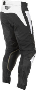 FLY RACING KINETIC SYM PANTS BLACK/WHITE SZ 28 - Image 3