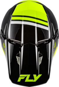 FLY RACING KINETIC VERDICT HELMET BLACK/HI-VIS/GREY LG - Image 3