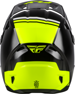 FLY RACING KINETIC VERDICT HELMET BLACK/HI-VIS/GREY MD - Image 2