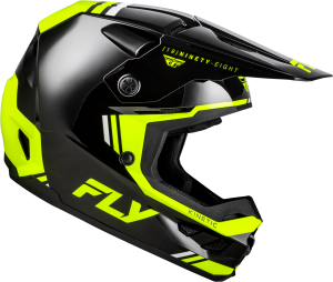 FLY RACING KINETIC VERDICT HELMET BLACK/HI-VIS/GREY XL - Image 4