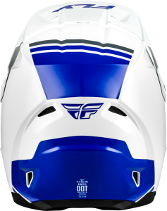 FLY RACING KINETIC VERDICT HELMET WHITE/BLUE/GREY MD - Image 2
