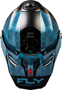 FLY RACING TREKKER CW CONCEAL HELMET ELEC SHLD SLATE/BLACK/RED LG - Image 3