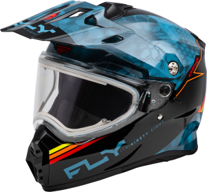 FLY RACING TREKKER CW CONCEAL HELMET ELEC SHLD SLATE/BLACK/RED XS