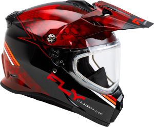 FLY RACING TREKKER CW CONCEAL HELMET DUAL SHLD RED/BLACK XL - Image 4