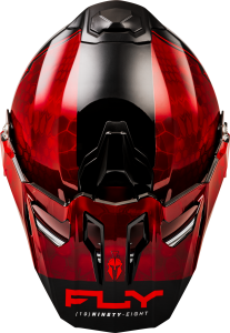 FLY RACING TREKKER CW CONCEAL HELMET ELEC SHLD RED/BLACK 2X - Image 3