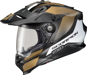 SCORPION EXO XT9000 CARBON FULL-FACE HELMET TRAILHEAD MATTE GOLD 2X - Image 2