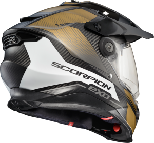 SCORPION EXO XT9000 CARBON FULL-FACE HELMET TRAILHEAD MATTE GOLD SM - Image 3