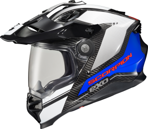 SCORPION EXO XT9000 CARBON FULL-FACE HELMET TRAILHEAD WHITE MD - Image 2