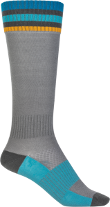 FLY RACING MX SOCKS THIN GREY SM/MD