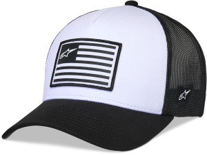ALPINESTARS FLAG SNAPBACK HAT WHITE/BLACK