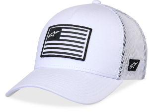 ALPINESTARS FLAG SNAPBACK HAT WHITE/WHITE - Image 2