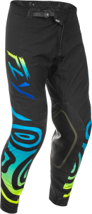 FLY RACING EVOLUTION  DST ZEN PANTS BLACK/BLUE/HI-VIS SZ 34 - Image 5