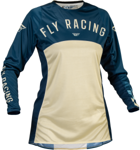 FLY RACING WOMEN'S LITE JERSEY NAVY/IVORY SM - Image 5