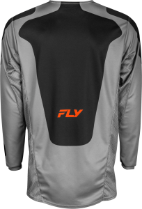 FLY RACING KINETIC SYM JERSEY GREY/ORANGE/BLACK SM - Image 4