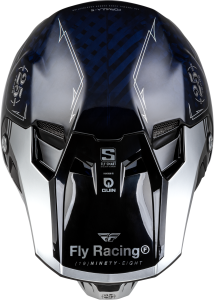 FLY RACING FORMULA S CARBON LEGACY HELMET BLUE CARBON/SILVER 2X - Image 11