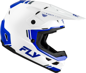 FLY RACING KINETIC VERDICT HELMET WHITE/BLUE/GREY 2X - Image 8