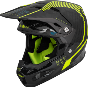 FLY RACING FORMULA CARBON TRACER HELMET HI-VIS/BLACK XS - Image 9