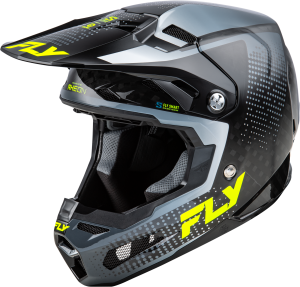 FLY RACING FORMULA S CARBON PROTOCOL HLMT BLACK CARBON/GREY/HI-VIS MD - Image 9