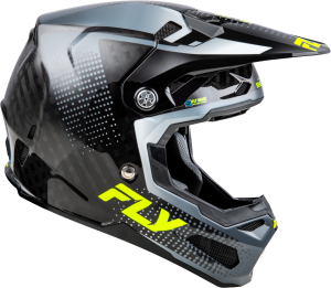 FLY RACING FORMULA S CARBON PROTOCOL HLMT BLACK CARBON/GREY/HI-VIS SM - Image 12