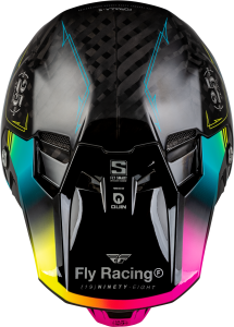FLY RACING FORMULA S CARBON LEGACY HELMET BLACK/ELECTRIC BLU/FUSCHIA 2X - Image 11