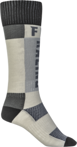 FLY RACING YOUTH MX SOCKS THICK GREY/BLACK - Image 10