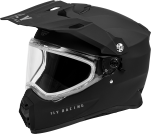 FLY RACING TREKKER CW SOLID HELMET DUAL SHLD MATTE BLACK SM - Image 13