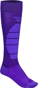 FLY RACING SNOW PERFORMANCE COOLMAX SOCK PURPLE SM/MD - Image 4