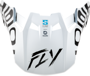 FLY RACING FORMULA S CARBON ABYSS VISOR WHITE/BLACK XL/2X - Image 5