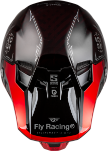 FLY RACING YOUTH FORMULA S CARBON LEGACY HELMET RED CARBON/BLACK YL - Image 59