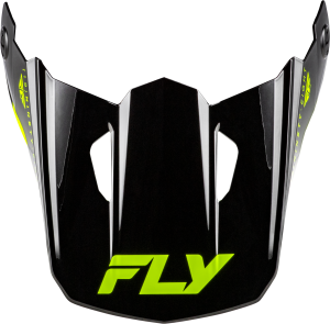 FLY RACING KINETIC VERDICT HELMET VISOR BLACK/HI-VIS/GREY XS/SM - Image 7