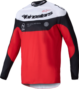 ALPINESTARS PRO-DURA JERSEY BLACK/BRIGHT RED/WHITE 2X - Image 11